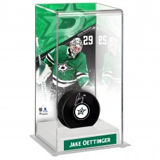 Шайба Шайба Jake Oettinger Dallas Stars Fanatics Authentic Autographed with Deluxe Tall Case