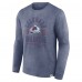 Футболка с длинным рукавом Colorado Avalanche Keep The Zone - Heather Navy