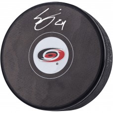 Seth Jarvis Carolina Hurricanes Fanatics Authentic Autographed Hockey Puck
