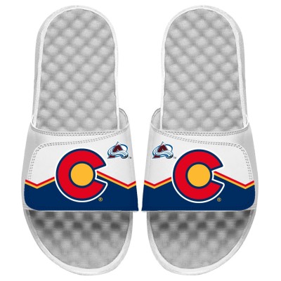 Шлепки ISlide Colorado Avalanche Youth White Special Edition 2.0