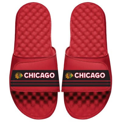 Шлепки ISlide Chicago Blackhawks Youth Red Special Edition 2.0