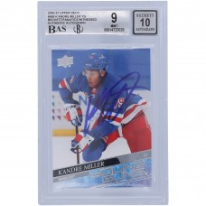 KAndre Miller New York Rangers Autographed 2020-21 Upper Deck Young Guns #469 Beckett Fanatics Witnessed Authenticated 9/10 Rookie Card - 9.5/9/9/9 KAndre Miller New York Rangers Autographed 2020-21 Upper Deck Young Guns #469 Beckett Fanatics Witnessed Authenticated 9/10 Rookie Card - 9.5/9/9/9
