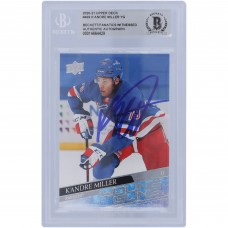 KAndre Miller New York Rangers Autographed 2020-21 Upper Deck Young Guns #469 Beckett Fanatics Witnessed Authenticated Rookie Card KAndre Miller New York Rangers Autographed 2020-21 Upper Deck Young Guns #469 Beckett Fanatics Witnessed Authenticated Rookie Card