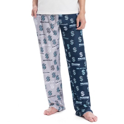 Штаны Seattle Kraken Concepts Sport AOP Knit Split - Deep Sea Blue/Gray