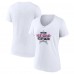 Womens 2023 NHL All-Star Game 90s V-Neck T-Shirt - White