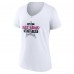 Womens 2023 NHL All-Star Game 90s V-Neck T-Shirt - White
