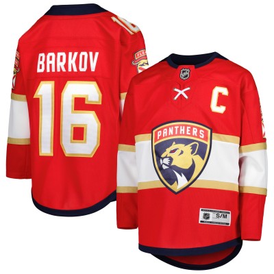 Игровая джерси Youth Florida Panthers Aleksander Barkov Red Home Premier Player
