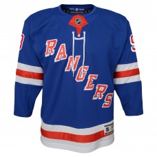 Детская игровая джерси Mika Zibanejad New York Rangers Youth Home Premier Player - Blue