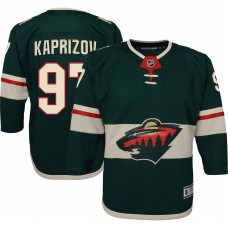 Подростковая Minnesota Wild Kirill Kaprizov Green Home Premier Player Jersey