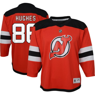 Джерси для дошкольника New Devils Jack Hughes Red Home Replica