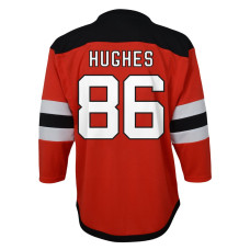 Джерси для дошкольника New Devils Jack Hughes Red Home Replica