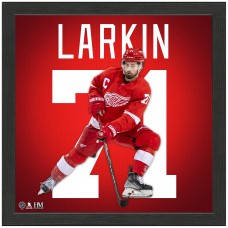 Detroit Red Wings Dylan Larkin Highland Mint 13 x 13 Impact Jersey Framed Photo Detroit Red Wings Dylan Larkin Highland Mint 13 x 13 Impact Jersey Framed Photo
