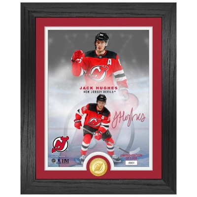New Jersey Devils Jack Hughes Highland Mint 13 x 16 Framed Photo Collage Mint