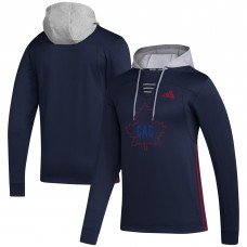 Толстовка Montreal Canadiens adidas Refresh Skate Lace AEROREADY - Navy