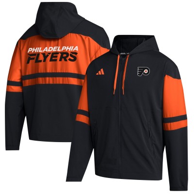 Толстовка на молнии Philadelphia Flyers adidas - Black