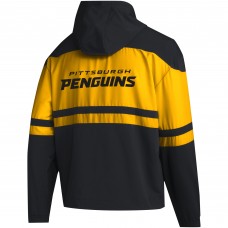 Толстовка на молнии Pittsburgh Penguins adidas - Black