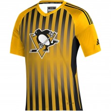 Футболка Pittsburgh Penguins adidas AEROREADY Raglan Soccer - Gold