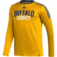 Футболка с длинным рукавом Buffalo Sabres adidas AEROREADY® - Gold