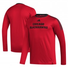Футболка с длинным рукавом Chicago Blackhawks adidas AEROREADY® - Red