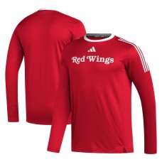 Футболка с длинным рукавом Detroit Red Wings adidas AEROREADY® - Red