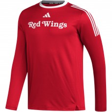 Футболка с длинным рукавом Detroit Red Wings adidas AEROREADY® - Red