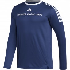 Футболка с длинным рукавом Toronto Maple Leafs adidas AEROREADY® - Blue