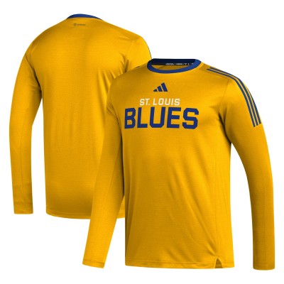 Футболка St. Louis Blues adidas AEROREADY® Long Sleeve - Gold