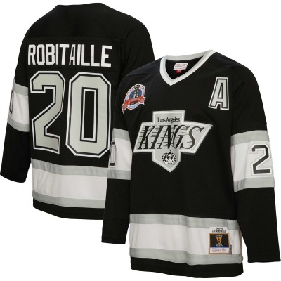 Игровая джерси Luc Robitaille Los Angeles Kings Mitchell & Ness 1992 Blue Line - Black