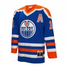 Mark Messier Edmonton Oilers Mitchell & Ness 1986 Blue Line Player Jersey - Royal