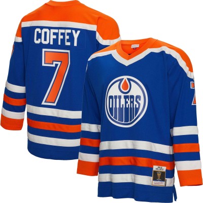 Игровая джерси Paul Coffey Edmonton Oilers Mitchell & Ness 1986 Blue Line - Royal