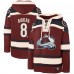 Толстовка Colorado Avalanche Cale Makar 47 Burgundy Player Name & Number Lacer