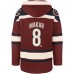 Толстовка Colorado Avalanche Cale Makar 47 Burgundy Player Name & Number Lacer