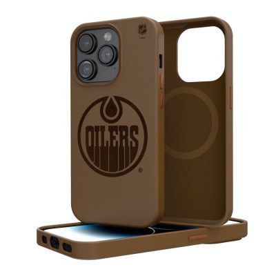 Чехол на телефон Edmonton Oilers iPhone Magnetic Bump - Brown