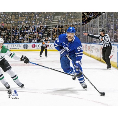 Mark Giordano Toronto Maple Leafs Unsigned Fanatics Authentic Play the Puck into Offensive Zone Photograph