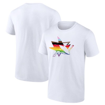 San Jose Sharks White Team Pride Logo T-Shirt