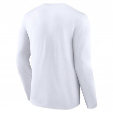 Anaheim Ducks Team Pride Logo Long Sleeve T-Shirt - White