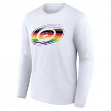 Carolina Hurricanes Team Pride Logo Long Sleeve T-Shirt - White