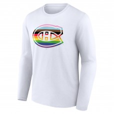 Футболка с длинным рукавом Montreal Canadiens Team Pride Logo - White