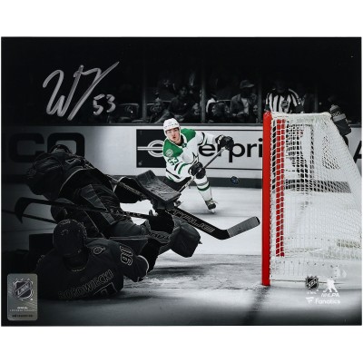 Wyatt Johnston Dallas Stars Autographed Fanatics Authentic 8 x 10 1st NHL Goal Spotlight Photograph