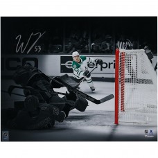 Wyatt Johnston Dallas Stars Autographed Fanatics Authentic 16 x 20 1st NHL Goal Spotlight Photograph