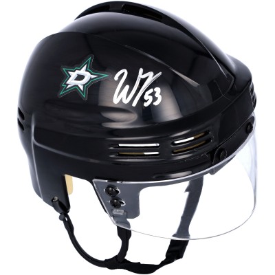 Шлем Wyatt Johnston Dallas Stars Autographed Fanatics Authentic Black Mini