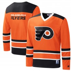 Футболка с длинным рукавом Philadelphia Flyers Starter Cross Check Jersey - Orange/Black