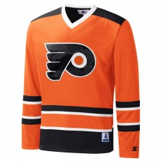 Футболка с длинным рукавом Philadelphia Flyers Starter Cross Check Jersey - Orange/Black
