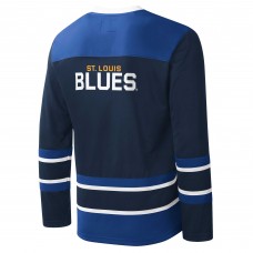 Футболка с длинным рукавом St. Louis Blues Starter Cross Check Jersey - Navy/Blue