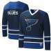 Футболка с длинным рукавом St. Louis Blues Starter Cross Check Jersey - Navy/Blue