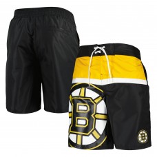 Boston Bruins Starter Sea Wind Swim Trunks - Black