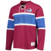 Футболка с длинным рукавом Colorado Avalanche Tommy Hilfiger Walter Lace-Up - Burgundy