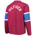 Футболка с длинным рукавом Colorado Avalanche Tommy Hilfiger Walter Lace-Up - Burgundy