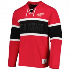 Футболка с длинным рукавом Detroit Red Wings Tommy Hilfiger Walter Lace-Up - Red