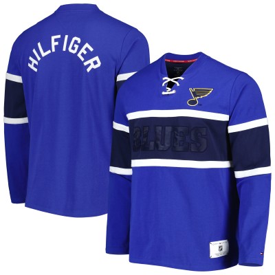 Футболка с длинным рукавом St. Louis Blues Tommy Hilfiger Walter Lace-Up - Blue
